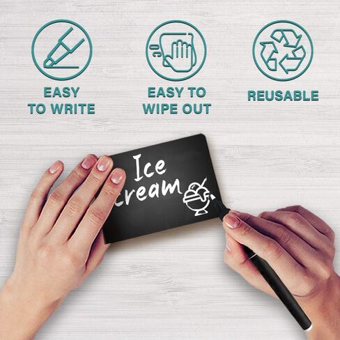 30 Pack Mini Chalkboard Signs 3x4 for Food - Buffet - Tables - Small Chalkboard Sign - Mini Chalkboard Signs for Food - Table Chalkboard Signs - Mini Blackboard Signs for Food Buffet - Food Cards in Saudi Arabia