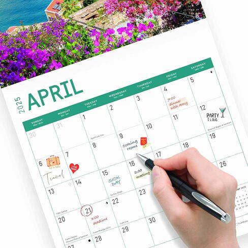Bright Day Calendars 2025 Greek Islands Monthly Wall Calendar - Beautiful Destination (12 x 12 Inch) in Kuwait