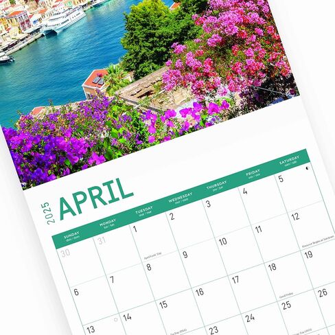 Bright Day Calendars 2025 Greek Islands Monthly Wall Calendar - Beautiful Destination (12 x 12 Inch) in Kuwait