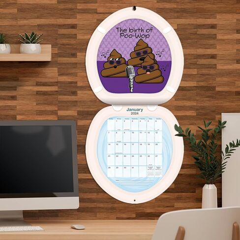 TURNER LICENSING Poo Happens 12X12 Die Cut Wall Calendar (24998075102) in Saudi Arabia