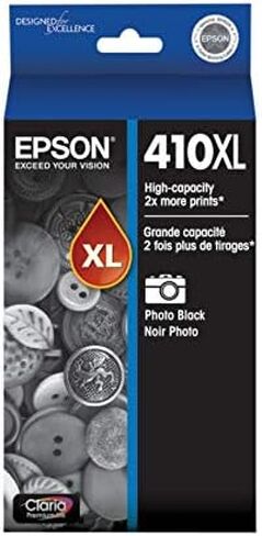 EPSON 410 Claria Premium Ink High Capacity Photo Black Cartridge (T410XL120) Works with Expression Premium XP-530, XP-630, XP-640, XP-7100, XP-830 in Saudi Arabia