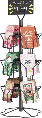عرض بطاقة المعايدة Orless Stand Card Card Rack Display حامل بطاقة تحية عرض للبيع بالتجزئة أبيض in Kuwait