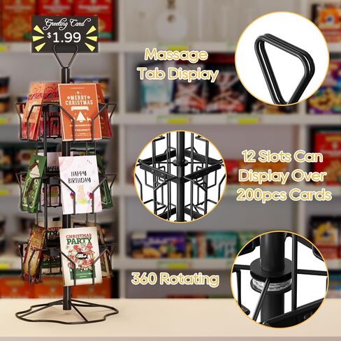 عرض بطاقة المعايدة Orless Stand Card Card Rack Display حامل بطاقة تحية عرض للبيع بالتجزئة أبيض in Kuwait