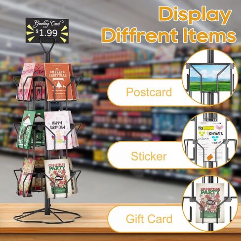 عرض بطاقة المعايدة Orless Stand Card Card Rack Display حامل بطاقة تحية عرض للبيع بالتجزئة أبيض in Kuwait