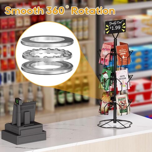 عرض بطاقة المعايدة Orless Stand Card Card Rack Display حامل بطاقة تحية عرض للبيع بالتجزئة أبيض in Kuwait