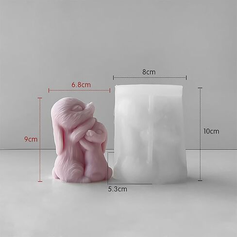 Bear Resin Mold Animal Jewelry Craft Supplies 3D Silicone Mold for Resin Casting Candle Making in Saudi Arabia