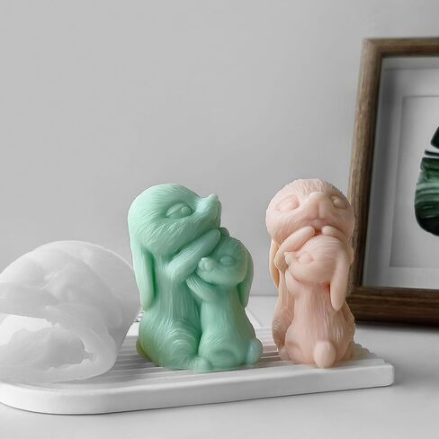 Bear Resin Mold Animal Jewelry Craft Supplies 3D Silicone Mold for Resin Casting Candle Making in Saudi Arabia