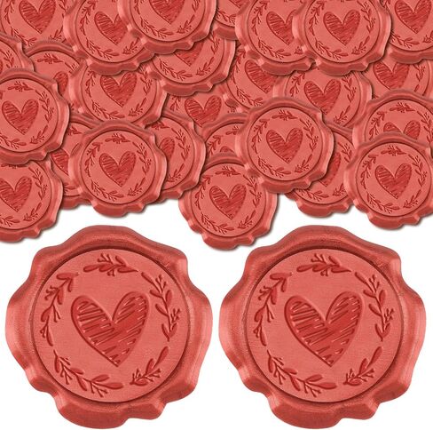 chgcraft 50pcs أزهار الكرز ملصقات الختم ملصقات الغلاف ملصقات دعوة الزفاف مغلفات الالتصاق ملصقات لاصقة لدعوة الحفلات ، الوردي ، 1.18 بوصة in Kuwait