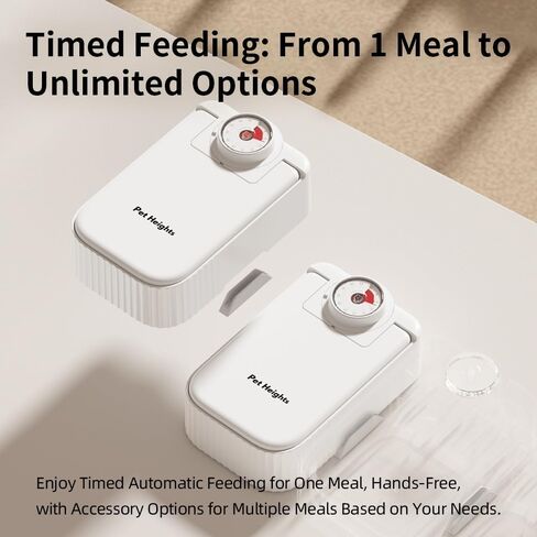 F22 2-Meal Automatic Pet Feeder for Cats and Small Dogs with Ice Pack in Saudi Arabia