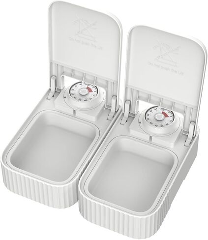 F22 2-Meal Automatic Pet Feeder for Cats and Small Dogs with Ice Pack in Saudi Arabia
