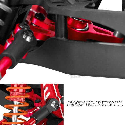 RC Steering Bellcranks Savo Saver Progrades Part for ECX 1/10 2WD Ruckus ، AX ، Brutus ، Circuit ، AMP MT ، AMP DB ، Amp Crush ، K&N Torment ، مجموعة السحب من الألومنيوم مع المحامل ، الأزرق البحري in Kuwait