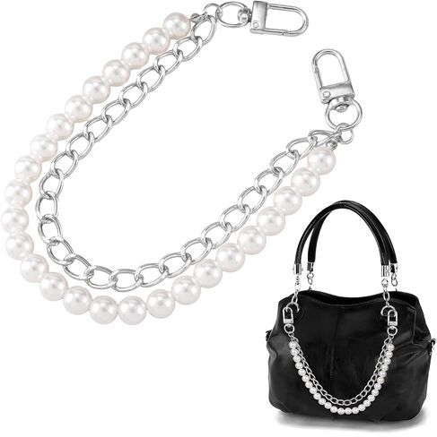 HINZIC Pearl Purse Chain Straps, Gold Handbag Charm Extender Replacement, Metal Shoulder Crossbody Bags Accessories for Women in Kuwait
