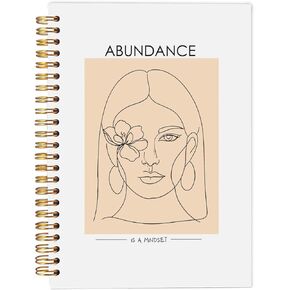 Good Things are Coming Inspirational Notebooks, Abstract Boho Woman Line Art Green Notebook, Mental Health Journal, Inspirational Gifts for Women, Mental Health Gifts, Spiral Notebook 5.5x8.3