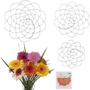 3 Pack Wire Flower Arranging Tool- Flower Frog, Reusable, Bendable Flower Grid
