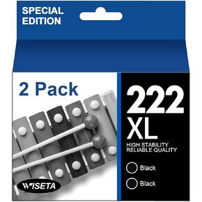222XL Ink Cartridges Combo Pack Remanufactured for Epson 222 Ink Cartridges for Epson 222 Ink Cartridges High Yield use to Workforce WF-2960, Expression XP-5200 (4 Pack, Black, Cyan, Magenta, Yellow)