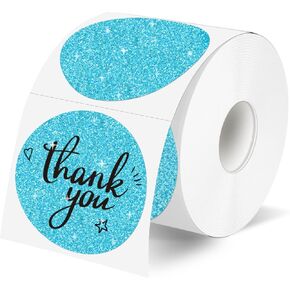 2" Circle Holographic Thermal Label Stickers, Round Printable Rainbow Glitter Thermal Printer Sticker Labels for Gift Wrapping- Spring Color/ 5 Colors