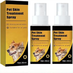 2pc Pet Skin Treatment Spray - Nature Soothing, Pet Skin Care Spray for Dogs & Cats, All Animals - Effective Pet Skin Treatment Spray 30ml