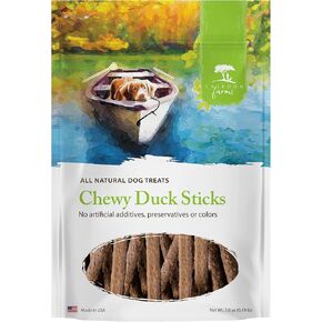 Caledon Farms Chewy Duck Sticks Dog Treats, No Additives, Preservatives Free, 7.76 Ounces (Pack of 4)