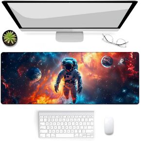 Gaming Mouse Pad, Raccoon Mouse Pad, Desk Mat, Non-Slip Rubber Base MousePads for Computers Laptop Office School Home Accessories Decor 31.5" x 11.8"