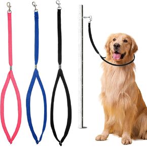 3 PCS Grooming Loop, Adjustable Groomers Helper Grooming Loop Nylon Restraint Noose, Dog Grooming Leash Dog Bath Leash Adjustable Fixed Dog Cat Safety Rope for Dog Grooming Supplies