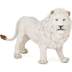 Papo -hand-painted - figurine -Wild animal kingdom - White Lion -50074 -Collectible - For Children - Suitable for Boys and Girls- From 3 years old