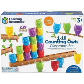Learning Resources 1-10 Counting Owls Class Set, Counting, Sorting & Color Identification, Model:LER7752