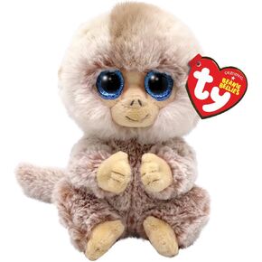 Ty Beanie Bellies-TY41036 Stubby Monkey Soft Toy, 15 cm, TY41036, Brown, Beige, Small