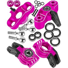 RC Alloy Front Knuckles Steering Blocks &Rear Hub Stub Axle Carriers Upgrades Part for 1/8 Typhon/Talion 6S BLX,1/7 Infraction/Felony/Mojave/Limitless 6S BLX,#AR330193#AR330187,Titanium