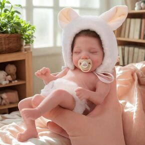 Babeside Miniature Reborn Baby Baby Dolls Silicone Pully-6 بوصات ناعمة من الجسم الصغير واقعية واقعية وثيقة مع دمية طفل صغير حقيقي مع صندوق هدايا للأطفال 12+