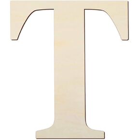 12 inch Large Blank Wooden Letters Unfinished Wooden Letters Wooden Board Sign for DIY Craft Projects for Walls Decor, Party, Birthday,Wedding Decorations (B) …