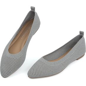 MUSSHOE Flats Shoes Women Comfortable Round Toe Memory Foam Women's Flats