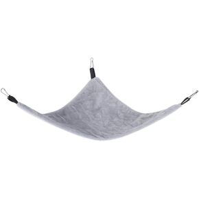 TNFEEON صغيرة المثلث الأليفة أرجوحة ، الهامستر السكر السكر طائرة شراعية غينيا خنزير معلقة سرير عش مريح (رمادي) in Kuwait