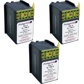 Compatible SL-798-0 Ink Cartridge Replacement for SendPro C200, C300, C400 Postage Meters, Set of 3
