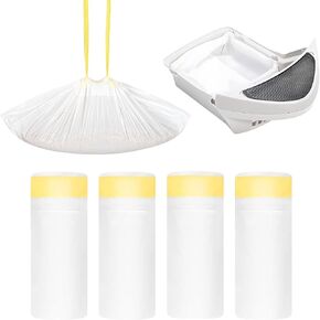 Cat Litter Bags 48''×18‘’ – 4 Mil Thick & Durable Cat Litter Box Liners,16-Count Drawstring Trash Bags for Cat Litter Box