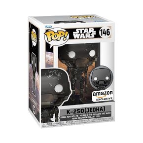 Funko Pop! Star Wars: Across The Galaxy - K-2SO Vinyl Bobblehead and Enamel Pin, Amazon Exclusive