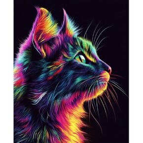 obterie Cow Paint by Numbers Kit for Adults Beginner Animal Oil Painting Kit Adult Paint by Number Kits on Canvas DIY Painting for Beginners Art by Numbers for Gifts Home Wall Decor 16x20 Inch