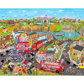 Ceaco - London Dogs - 1000 Larger Sized Piece Jigsaw Puzzle