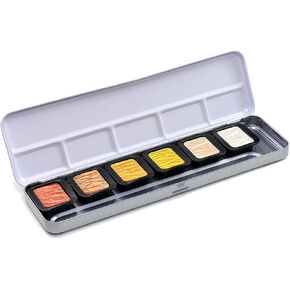 Artist Pearlescent, F0600, Watercolor Paint, Assorted Pearlescent Colors - 6 Color Set