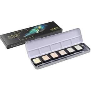 Artist Pearlescent, F0600, Watercolor Paint, Assorted Pearlescent Colors - 6 Color Set