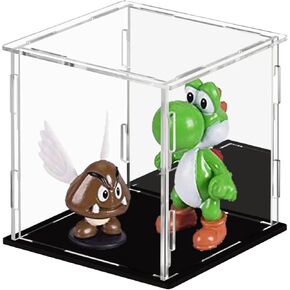 Display Case 5.9x5.9x9.8inch,15x15x25cm for Collectibles Assemble Clear Acrylic Box Alternative Glass Case for Display Action Figures Home Storage Organizing Toys