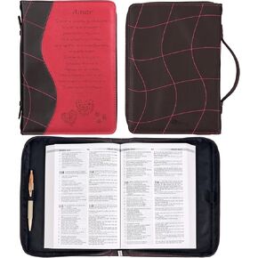 Christian Art Gifts - Pink Amor Bible/Book Cover - 1 Corinthians 13:4-8 - Medium (Spanish Edition)