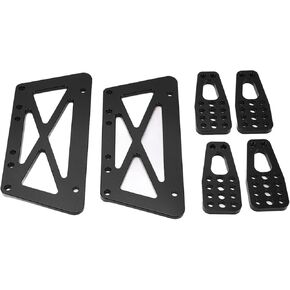 RC Chassis Lift Plate Set, Chassis Lift Plate Set Kit Durable for AXIAL SCX10 for 1/10 RC Car(Black)
