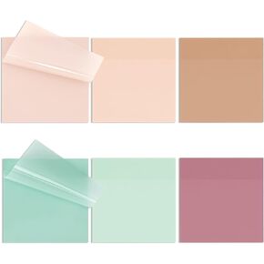 EOOUT 480pcs Transparent Sticky Notes, Multi Size Clear Sticky Notes Tabs Set for Annotation Books Page Markers Index Bible Accessories, Aesthetic School Study Supplies