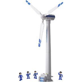 Windmill Model - Large-Sized Wind-Up Wind Turbine Science Teaching Tool for Children - STEM Toy