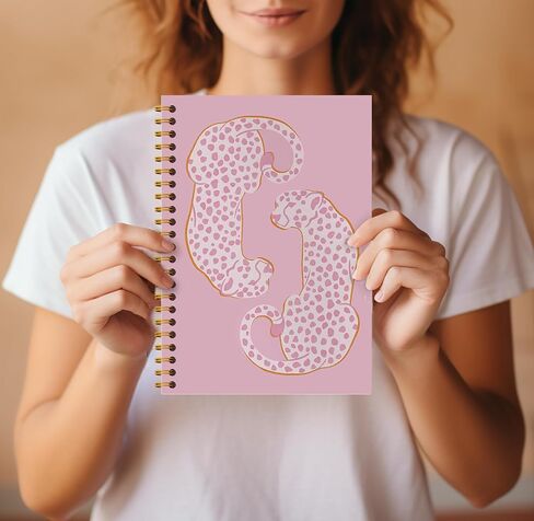 Dachshund Spiral Notebook Journal - Dachshund Gifts for Women, Coworkers, Scriped 5.5×8.3 Cute Notebook Spiral Bound with 164 Pages, College School Supplies in Kuwait