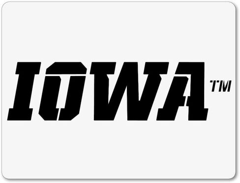 Iowa Hawkeye Stencil Family in Saudi Arabia