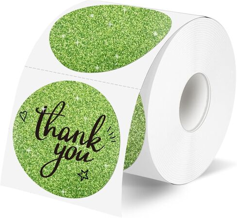 2" Circle Holographic Thermal Label Stickers, Round Printable Rainbow Glitter Thermal Printer Sticker Labels for Gift Wrapping- Spring Color/ 5 Colors in Kuwait
