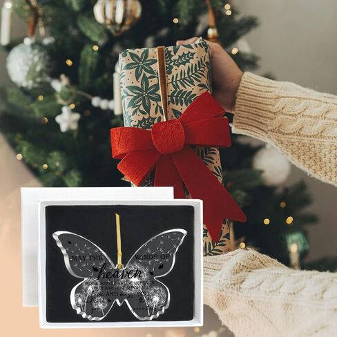 هدايا زينة عيد الميلاد للحفيدة - هدايا الحفيدة من الجدة - هدايا تذكارية لحفلات أعياد الميلاد والتخرج للحفيدة - زينة شجرة عيد الميلاد على شكل فراشة in Kuwait