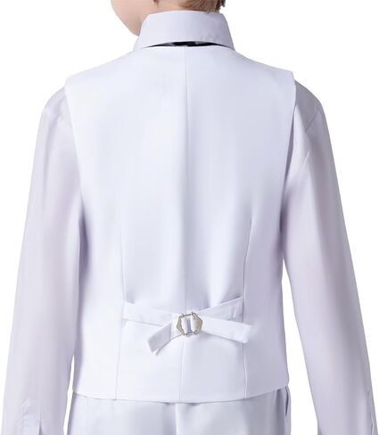 Boy's 3 Buttons Solid Color Formal Vest in Saudi Arabia