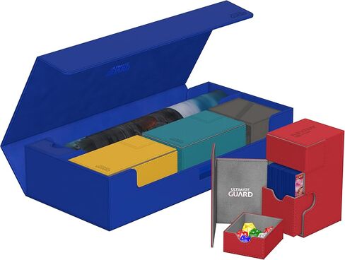 Ultimate Guard Superhive 550+, Deck Case for 550 Double-Sleeved TCG Cards, Black, Compatible with Boulders, Magnetic Closure & Microfiber Inner Lining in Saudi Arabia